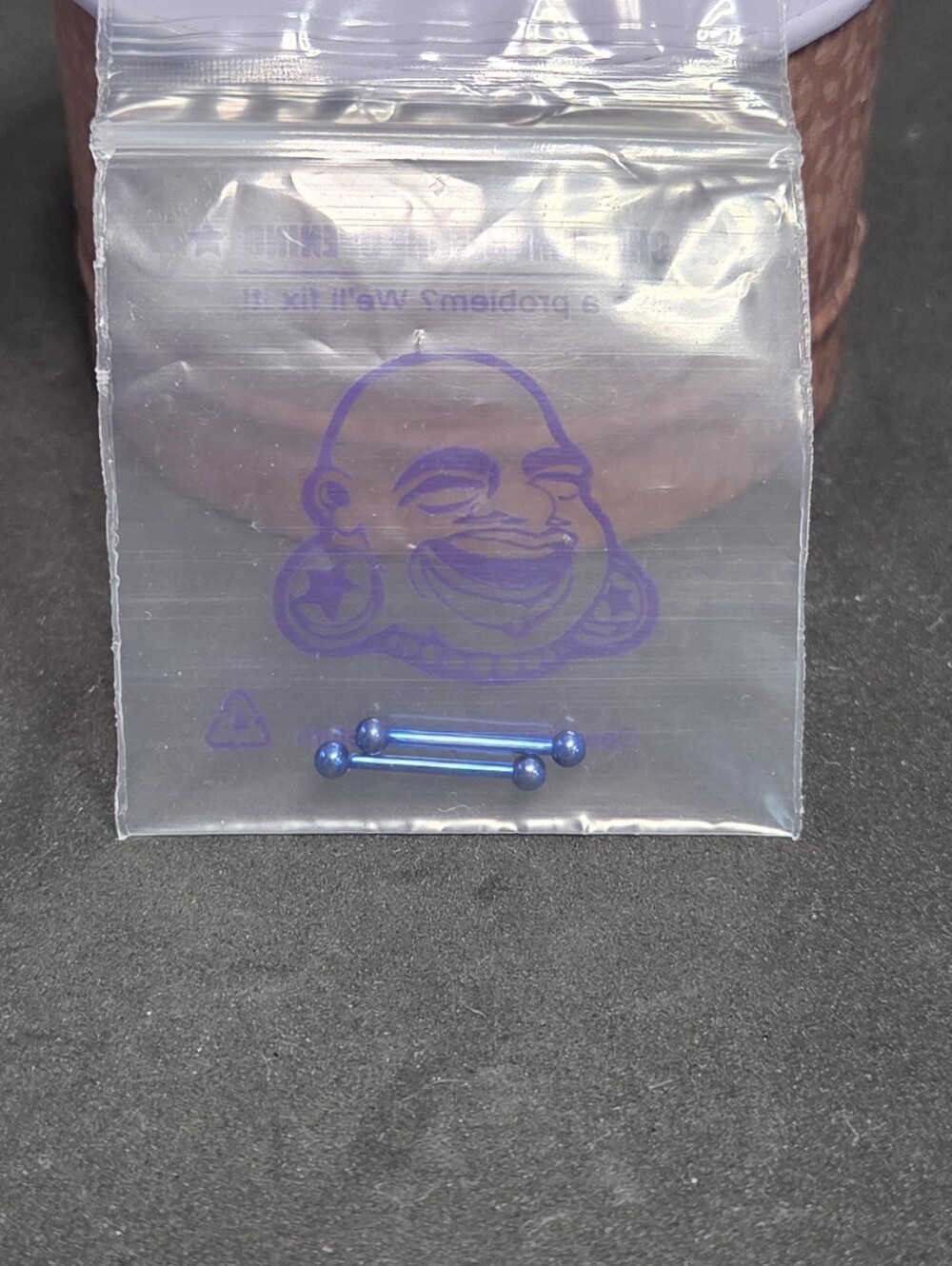 Two Titanium Internally Threaded Straight Barbells Metal Mafia